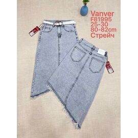 Фотография Юбка женская F81995 l.grey р.25-30 "Vanver" недорого оптом от прямого поставщика