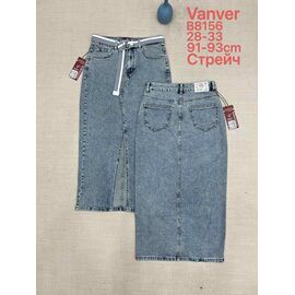 Фотография Юбка женская B8156 blue р.28-33 "Vanver" недорого оптом от прямого поставщика