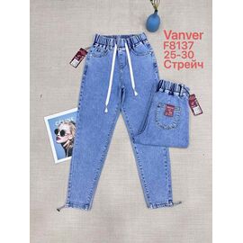 Джинси жіночі F8137 l.blue р.25-30 "Vanver" недорого оптом від прямого постачальника