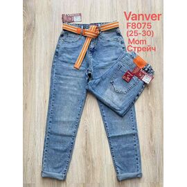 Джинси жіночі F8075 l.blue р.25-30 "Vanver" недорого оптом від прямого постачальника