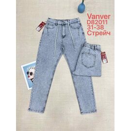Джинси жіночі D82011 l.blue р.31-38 "Vanver" недорого оптом від прямого постачальника