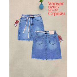 Фотография Юбка женская B2037 l.blue р.28-33 "Vanver" недорого оптом от прямого поставщика
