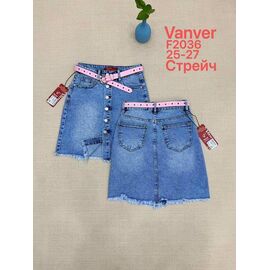 Фотография Юбка женская F2036 l.blue р.25-27 "Vanver" недорого оптом от прямого поставщика