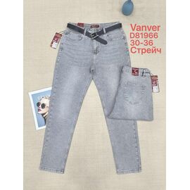 Джинси жіночі D81966 l.grey р.30-36 "Vanver" недорого оптом від прямого постачальника