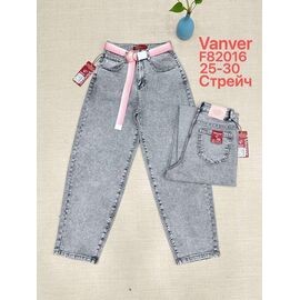 Джинси жіночі F82016 l.grey р.25-30 "Vanver" недорого оптом від прямого постачальника