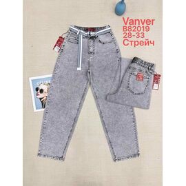 Джинси жіночі B82019 l.grey р.28-33 "Vanver" недорого оптом від прямого постачальника
