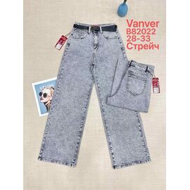Джинси жіночі B82022 grey р.28-33 "Vanver" недорого оптом від прямого постачальника
