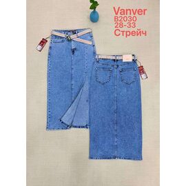 Фотография Юбка женская B2030 blue р.28-33 "Vanver" недорого оптом от прямого поставщика