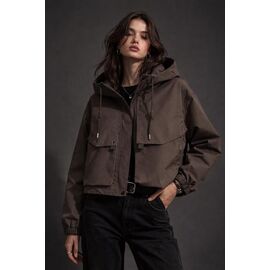 Фотография Ветровка женская 26520 brown р.M-XL "Zalov" недорого оптом от прямого поставщика