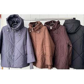 Фотография Куртка женская демисезонная 638 grey р.58-66 "Zalov" недорого оптом от прямого поставщика