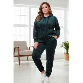 Фотография Костюм спортивный женский тёплый ZW1224 green р.52-58 "Zalov" недорого оптом от прямого поставщика