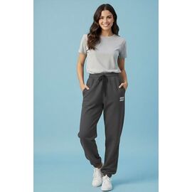 Штани спортивні жіночі ZW1276 d.grey р.S-L "Zalov" недорого оптом від прямого постачальника