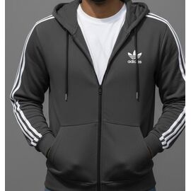 Кофта спортивна чоловіча ZW1304 grey р.46-54 "Zalov" недорого оптом від прямого постачальника