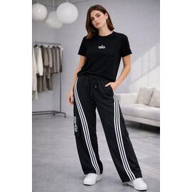 Штани спортивні жіночі ZW1364 black р.S-L "Zalov" недорого оптом від прямого постачальника