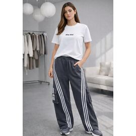 Штани спортивні жіночі ZW1365 grey р.S-L "Zalov" недорого оптом від прямого постачальника