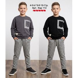 Костюм дитячий на хлопчика 112-1 black р.4-11 "iBamBino" недорого оптом від прямого постачальника
