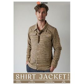Фотография Рубашка мужская 8058 beige р.48-56 "Samo" недорого оптом от прямого поставщика
