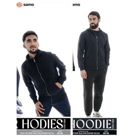 Кофта спортивна чоловіча 8082 black р.48-56 "Samo" недорого оптом від прямого постачальника