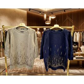 Фотография Свитер женский JL1023 navy р.52-54 "Julia" недорого оптом от прямого поставщика