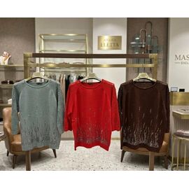 Фотография Свитер женский JL1027 brown р.52-54 "Julia" недорого оптом от прямого поставщика