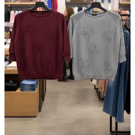 Фотография Свитер женский JL1031 grey р.52-54 "Julia" недорого оптом от прямого поставщика