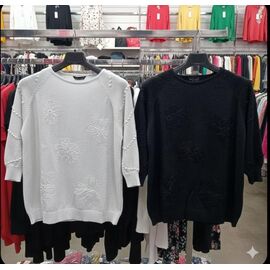 Фотография Свитер женский JL1032 white р.52-54 "Julia" недорого оптом от прямого поставщика