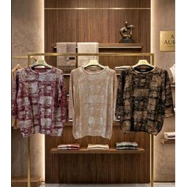 Фотография Свитер женский JL1043 beige р.52-54 "Julia" недорого оптом от прямого поставщика