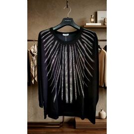 Фотография Свитер женский JL1052 black р.one size "Julia" недорого оптом от прямого поставщика