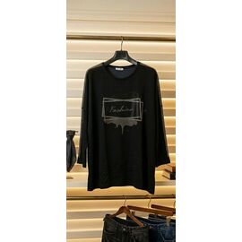 Фотография Свитер женский JL1053 black р.one size "Julia" недорого оптом от прямого поставщика