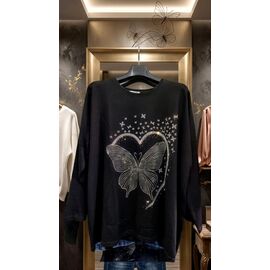 Фотография Свитер женский JL1054 black р.one size "Julia" недорого оптом от прямого поставщика