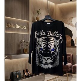 Фотография Свитер женский JL1055 black р.one size "Julia" недорого оптом от прямого поставщика