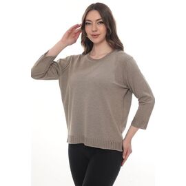 Фотография Свитер женский JL1064 beige р.52-54 "Julia" недорого оптом от прямого поставщика