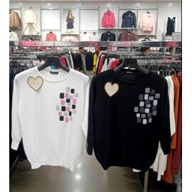 Светр жіночий JL939 black р.50-52 "Julia" недорого оптом від прямого постачальника