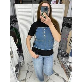 футболка жіноча 3209 black р.S-L "Karon" недорого оптом від прямого постачальника