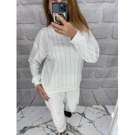 Светр жіночий 5513 white р.S-L "Karon" недорого оптом від прямого постачальника