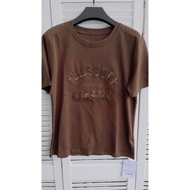 футболка жіноча 6179 brown р.one size "Karon" недорого оптом від прямого постачальника