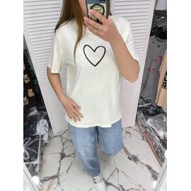 футболка жіноча 68018 white р.one size "Karon" недорого оптом від прямого постачальника