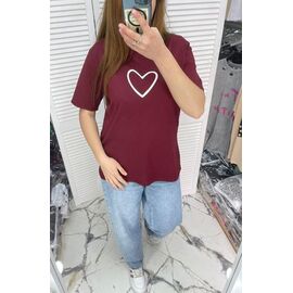 футболка жіноча 68018 wine р.one size "Karon" недорого оптом від прямого постачальника