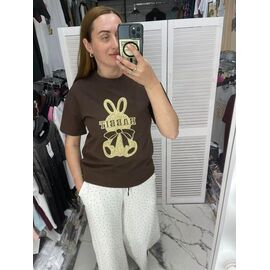 футболка жіноча 8206 brown р.one size "Karon" недорого оптом від прямого постачальника