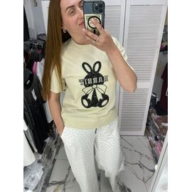 футболка жіноча 8206 yellow р.one size "Karon" недорого оптом від прямого постачальника