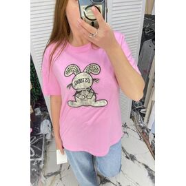 футболка жіноча 98357 pink р.one size "Karon" недорого оптом від прямого постачальника