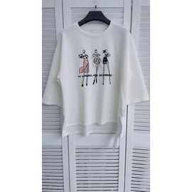 футболка жіноча V975 white р.one size "Karon" недорого оптом від прямого постачальника