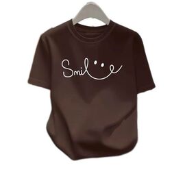 футболка жіноча AL14 brown р.M-3XL "Алия" недорого оптом від прямого постачальника