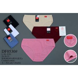 Фотография Трусы женские DF0530 mix р.L-2XL "Алия" недорого оптом от прямого поставщика