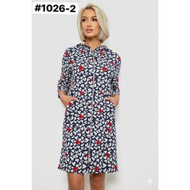 Халат жіночий 1026-2 navy р.46-52 "ZLATA" недорого оптом від прямого постачальника