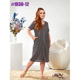 Халат жіночий 1030-12 black р.50-60 "ZLATA" недорого оптом від прямого постачальника