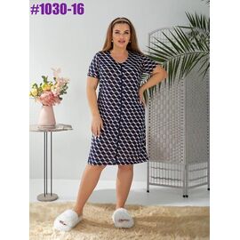 Халат жіночий 1030-16 navy р.50-60 "ZLATA" недорого оптом від прямого постачальника