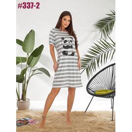 Фотография Платье летнее женское 337-2 grey р.46-52 "ZLATA" недорого оптом от прямого поставщика