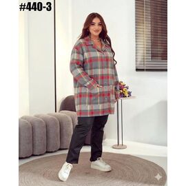 Сорочка жіноча 440-3 grey р.50-60 "ZLATA" недорого оптом від прямого постачальника