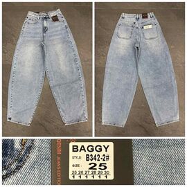 Джинси жіночі 342-2 l.blue р.25-30 "Lin" недорого оптом від прямого постачальника